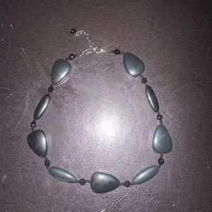 Black Beaded Women's Necklace